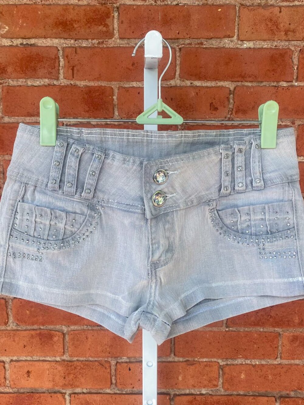 Y2K denim micro shorts